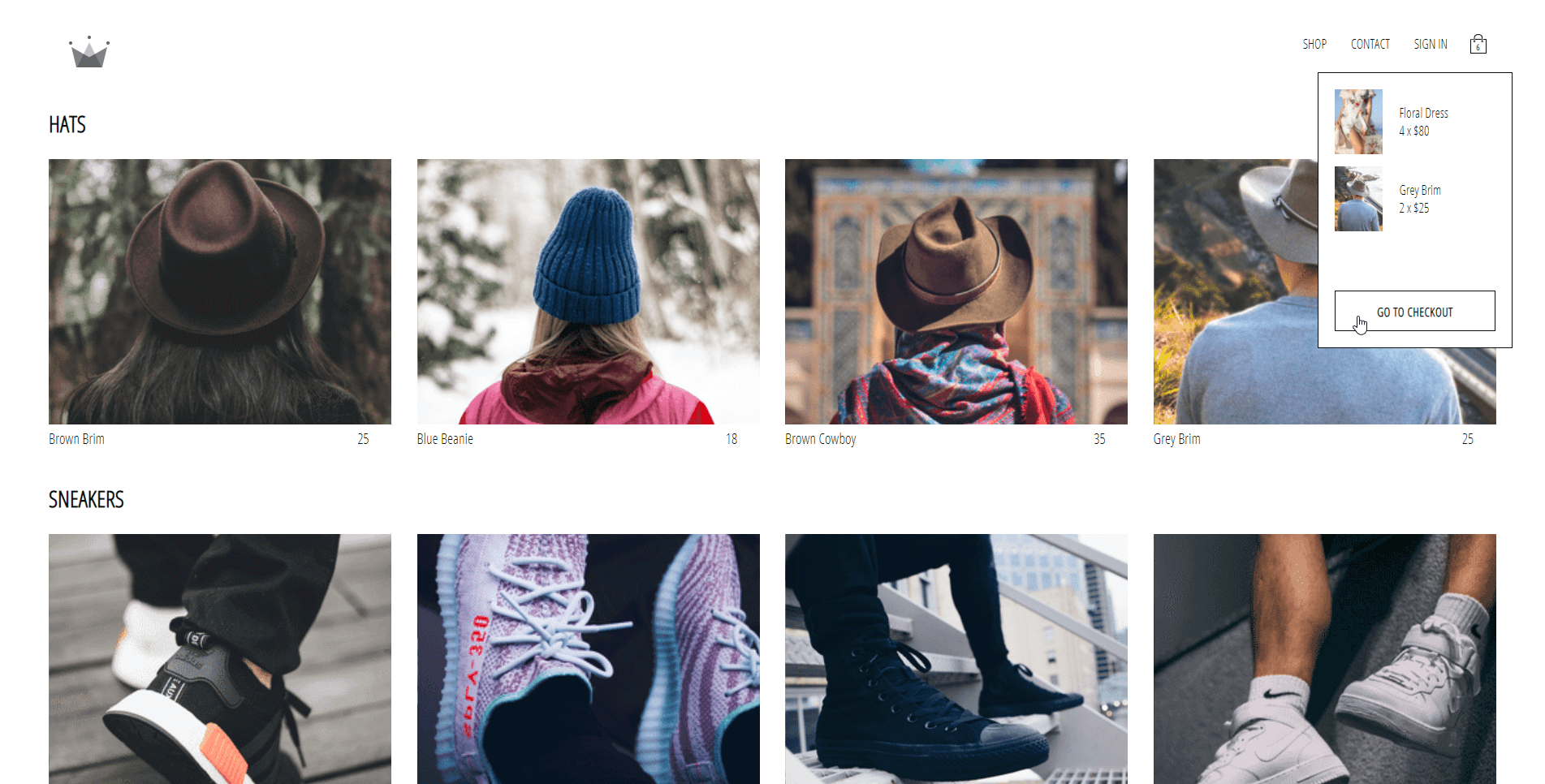 E-commerce web app