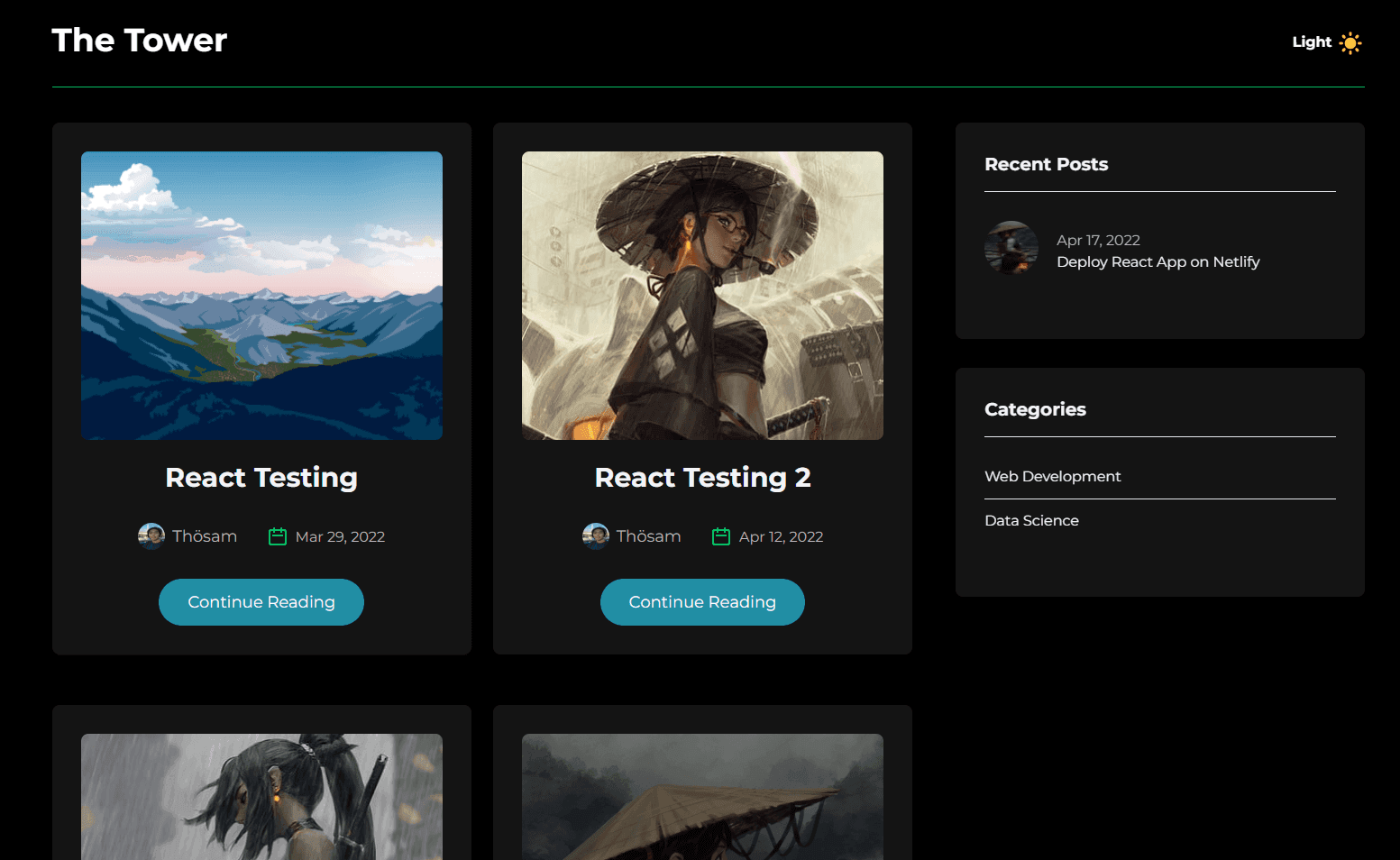 First Blog Website